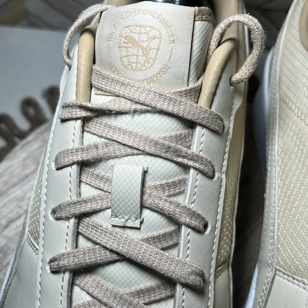 PUMA Carina Street Better Platform Sneakers Cream & White Casual‎ Comfy Leather